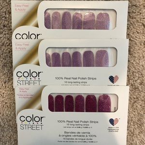 Color street bundle - glamsterdam (2) & Fiji fuchsia